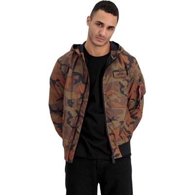 Alpha Industries Ma-1 LW Hooded Ref Orange Camo bunda pánska oranžová