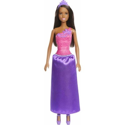 Barbie Dreamtopia Royal Doll Brunetka s jiskřivě fialovou sukní a ladící čelenkou HGR02