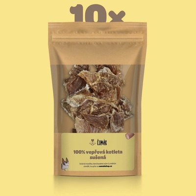Čumák 100% vepřová kotleta sušená 10 x 50 g