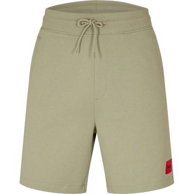 Hugo Поларени къси панталони Hugo Mens HUGO Jogger Fleece Shorts with Logo Detail - Soft Cotton-Blend Jersey - Green 337