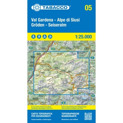 Val Gardena- Alpe di Siusi- Gröden - Seiseralm 1:25 000