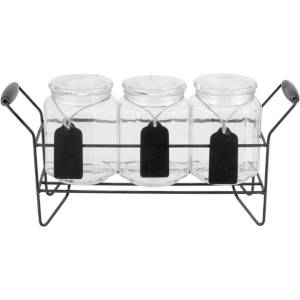 Horecano TOP-Буркани к-кт 3-ка на стойка 3x700ml (338690) (0132163)