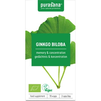 Purasana Био Гинко Билоба 250 мг - 70 вег. капсули