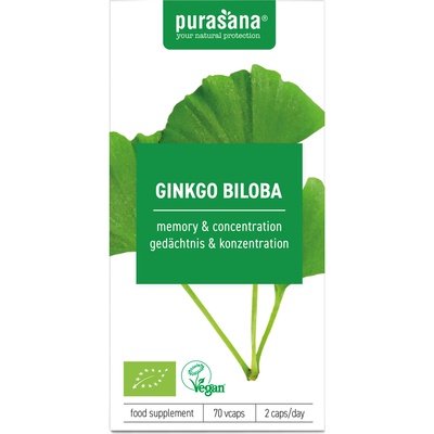 Purasana Био Гинко Билоба 250 мг - 70 вег. капсули