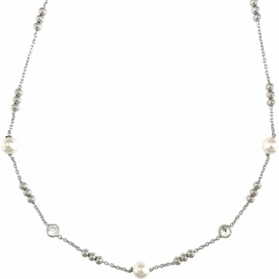 InfinitySilver Strieborný náhrdelník s perličkami 160164W45