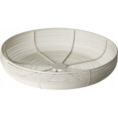 H&L Košík drátěný Elva kulatý bílý 31 cm