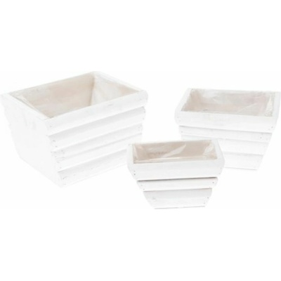 Casa de Engel Дървен капак за саксия с PVC - комплект от 3, 0/24 Casa de Engel | Lilav | Home | UNI