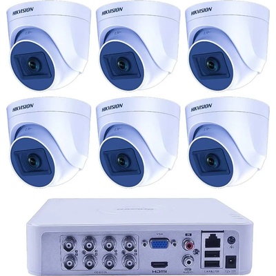 HIKVISION Pro Kit ZK62320W 6 Камери 5MP 20m IR Turret DVR 8 Канала 10A PSU (ZK62320W)