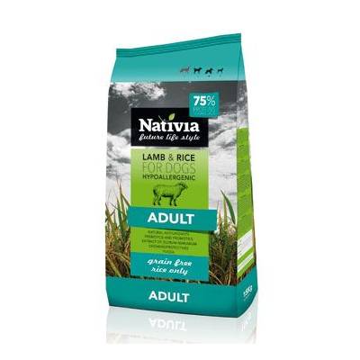 Nativia Dog Adult Lamb&Rice 15kg
