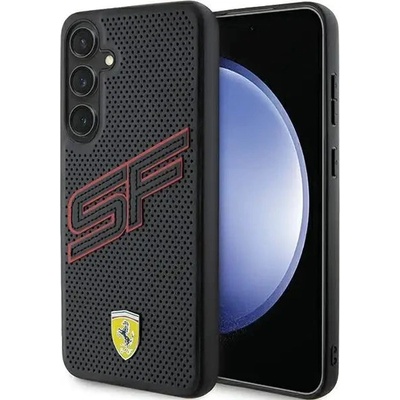 Ferrari Кейс Ferrari Big SF Perforated за Samsung Galaxy S24, черен (3666339242534)