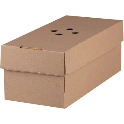 Intertan SA Burger box na hamburger a hranolky kraft 24 x 12 x 10 cm Kraf