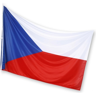 Vlajka ČR, 225 x 150 cm s karabinou