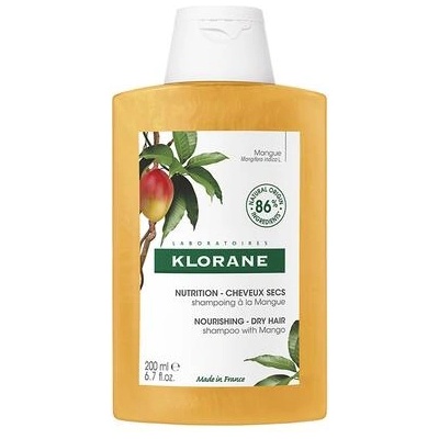 Klorane Mango подхранващ шампоан за суха коса 200 мл