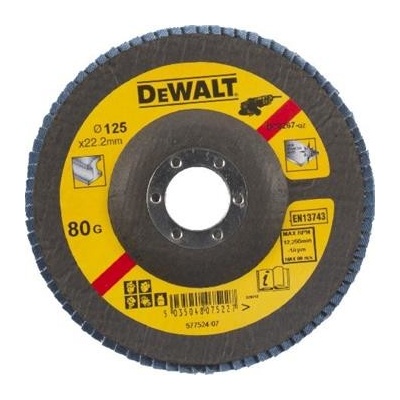 DeWALT DT3267 Brusný lamelový kotouč vypouklý šikmý 80 G na kov, 125 mm