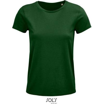 SOL'S Crusader Women Dámske tričko z bio bavlny zelená bottle