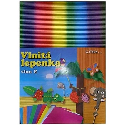 lepenka rovná 345x245mm/10ks, Stp, Duhová