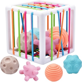 WOOPIE Flexibilní senzorický vkládačka tvarů Crazy Ss 5 ks