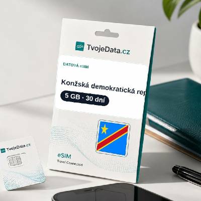 eSIM Konžská demokratická republika 5 GB / 29 dní