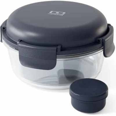 Monbento Skleněný salátový lunchbox Sunny blue natural 950ml