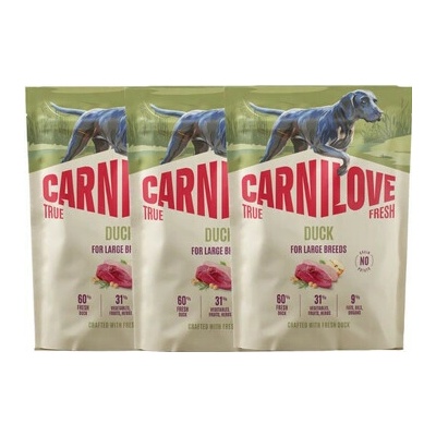 Carnilove True Fresh Dog Duck Adult Large Breeds 3 x 1,5 kg