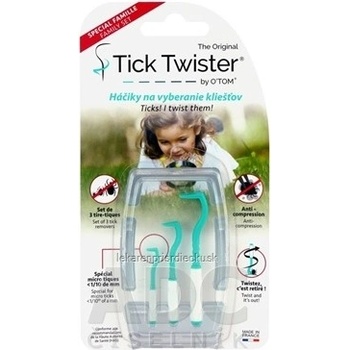 Tick Twister HÁČIKY NA VYBERANIE KLIEŠŤOV rôzne veľkosti 3 ks