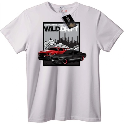 NOONEBRAND Тениска Диво Дрифт - S, White