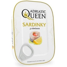 Adriatic Queen Sardinky v sojovém oleji s citrónem 19 x 105 g