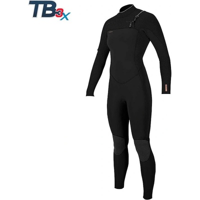 O'Neill Wms Hyperfreak 3/2+ Chest Zip Full black/black