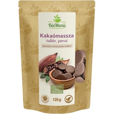 BioMenü Bio Kakaová hmota z peruánských kakaových bobů 125 g