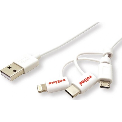 Roline 11.02.8329 USB 2.0 USB-A zástrčka Apple Lightning konektor 1m bílý