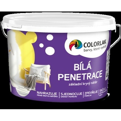 COLORLAK V1005 BÍLÁ PENETRACE biely penetračný náter - Biela, 4kg
