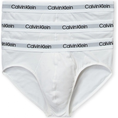 Calvin Klein pánske slipy 3Pack Cotton Stretch biele