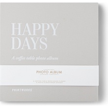 Fotoalbum HAPPY DAYS S, stříbrná, Printworks