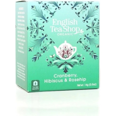 English Tea Shop BIO čaj CRANBERRY HIBISCUS ROSEHIP 15 pyramidek