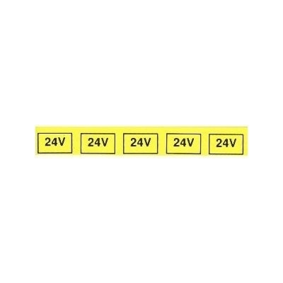 3.511 Tabulka č.12 Samolepící tabulka - 5x symbol 24V