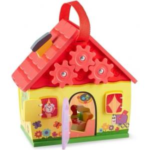 Melissa & Doug Дървена многоцветна къщичка (33017_1)