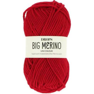 Drops Big Merino UNI 27 červená