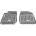 Rezaw-Plast Гумени стелки за ISUZU D-Max II (2011-2019) - front 2pcs. - тип леген (203901P)