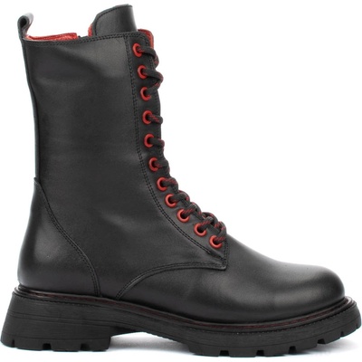 Ниски дамски боти от естествена кожа