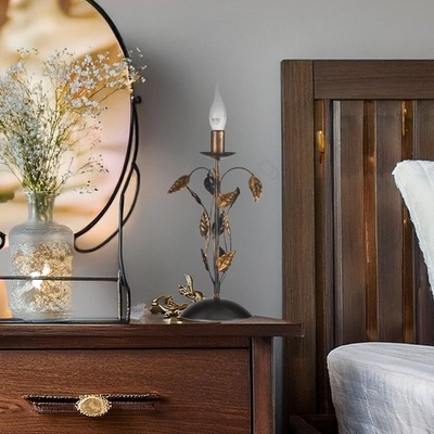 Onli - Настолна лампа COLLANA 1xE14/6W/230V 40 см бронзов (OL0428)