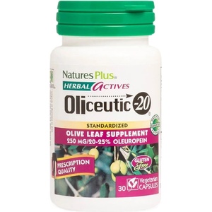 NaturesPlus Oliceutic-20 | Olive Leaf 250 mg [30 капсули]