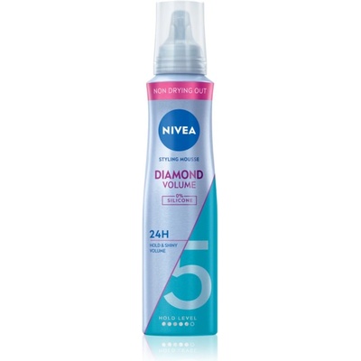 Nivea Diamond Volume пяна втвърдител за обем и блясък 150ml