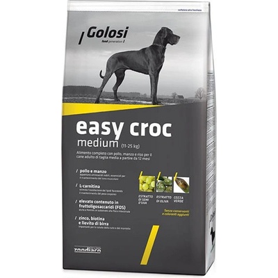 Golosi Dog Easy Croc Medium Kuracie a hovädzie s ryžou 12 kg