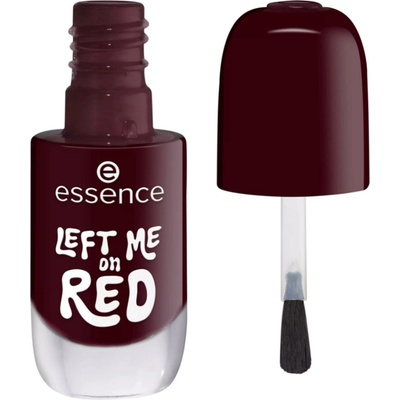 Essence lak na nechty Gel nail Colour 12 LEFT ME on RED, 8 ml