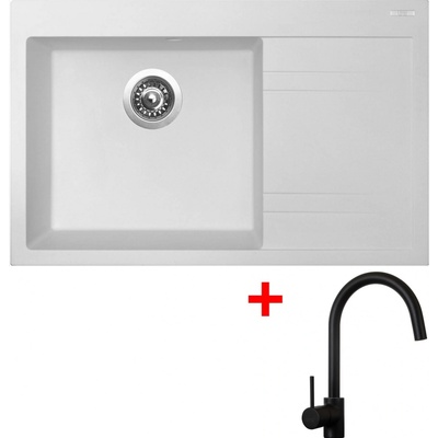 Sinks RIM 780 L Milk + Vitalia černá matná