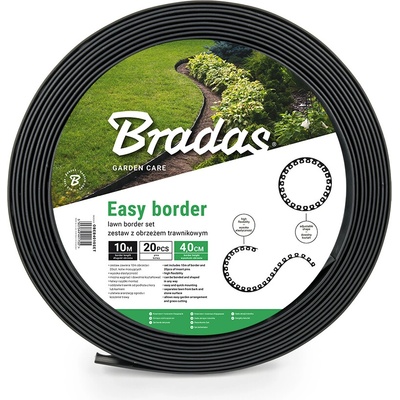 Bradas Easy Border 3,8 x 1000 cm černá 1 ks