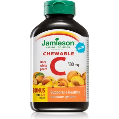Jamieson Vit.C 500 mg broskev chew 120 tablet