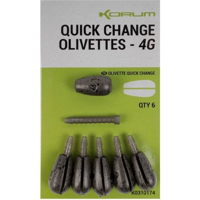 Korum Rychlovýměnná Zátěž Quick Change Olivettes 1g