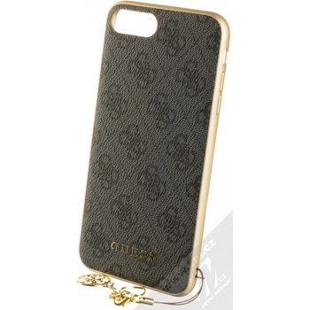 Pouzdro Guess Charms 4G Apple iPhone 6 Plus iPhone 6S Plus iPhone 7 Plus iPhone 8 Plus šedé zlaté