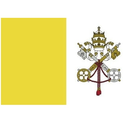 Vatikán vlajka - 150 x 225 cm - tunel, karabina